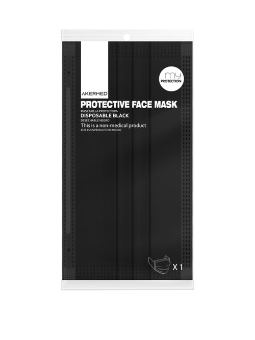 MASCARILLA DESECHABLE NEGRA (CAJA DE 50 UNIDADES)