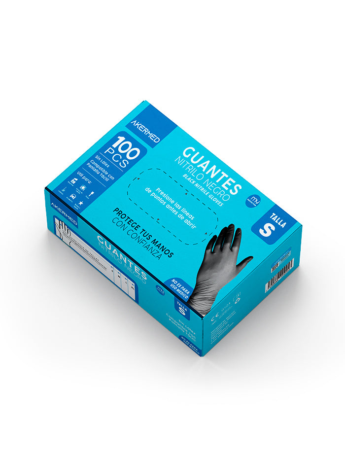 GUANTES DESECHABLES DE NITRILO NEGRO (CAJA DE 50 PARES) GUANTES DESECHABLES DE NITRILO NEGRO (CAJA DE 50 PARES)