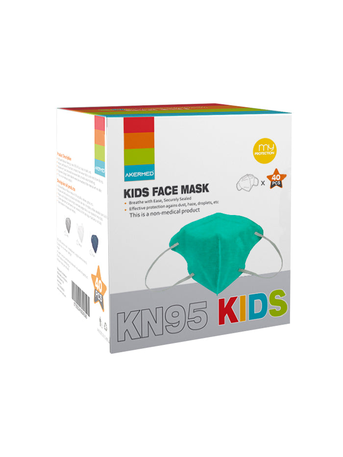 MASCARILLAS KN95 SIN VÁLVULA PARA NIÑOS (CAJA DE 40 UNIDADES)